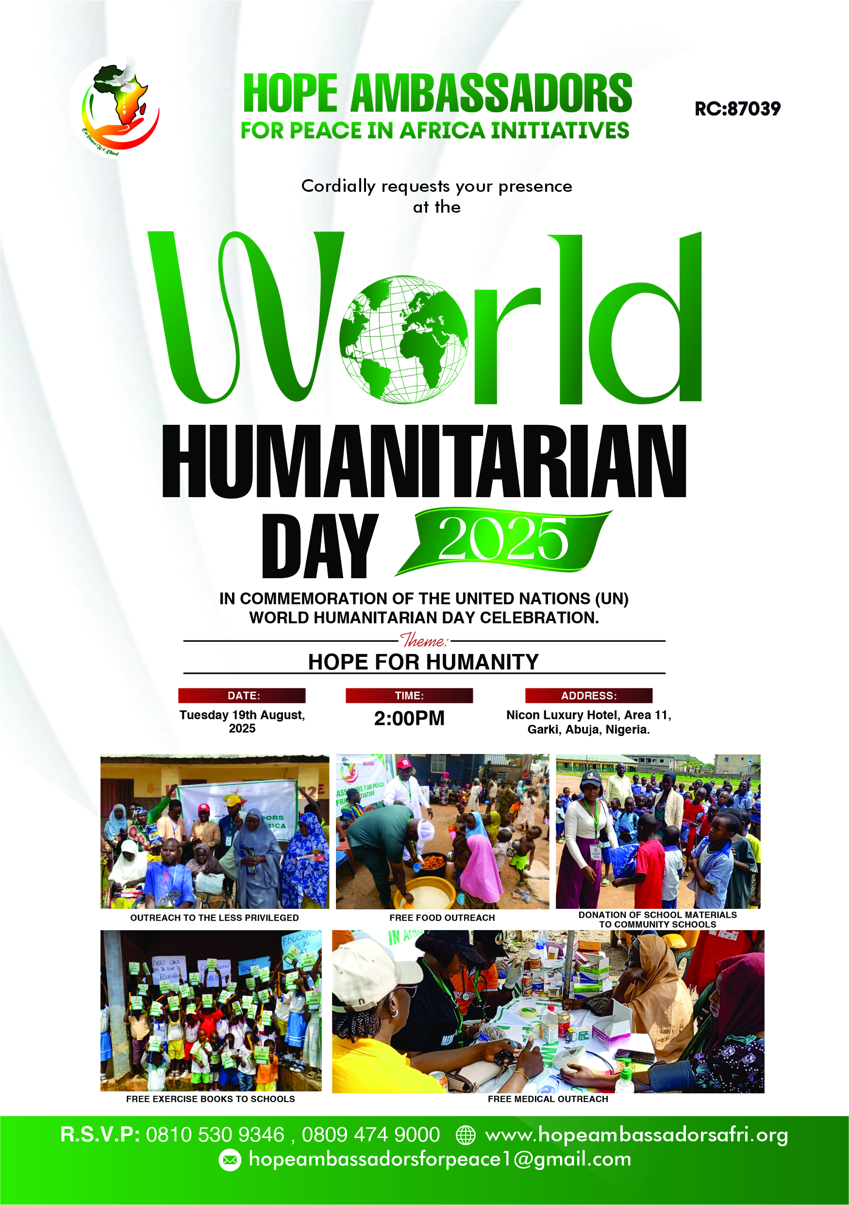 World Humanitarian Day Outreach